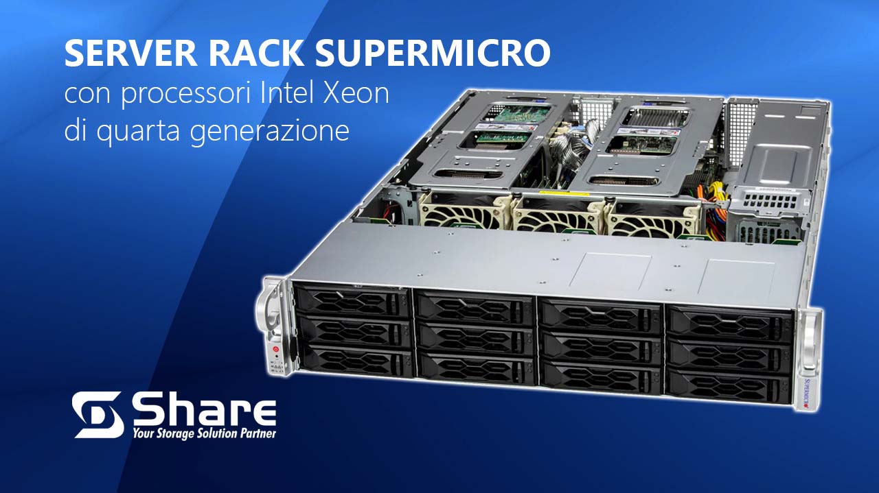 Server Rack Supermicro con Intel Xeon di quarta generazione